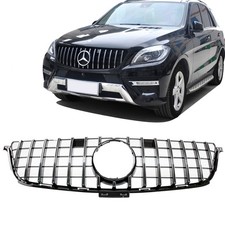 K&uuml;hlergrill Chrom passt f&uuml;r Mercedes ML W166 Mopf ab 11-15 Sport-Panamericana GT