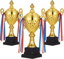 Large Gold Trophy Cup Set for Sports Awards and Competitions 11 Inch Bulk