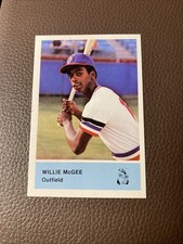 Willie McGee Nashville Sounds Team Issued Baseball Card Rookie RC Minor League. rookie card picture