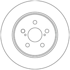 2x Bremsscheibe hinten für Toyota Yaris P21 | 123361