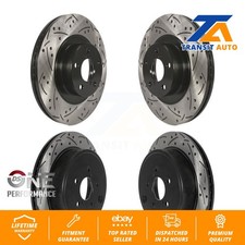 Front Rear Coated Drill Slot Disc Brake Rotors Kit For Subaru BRZ Toyota 86 GR86