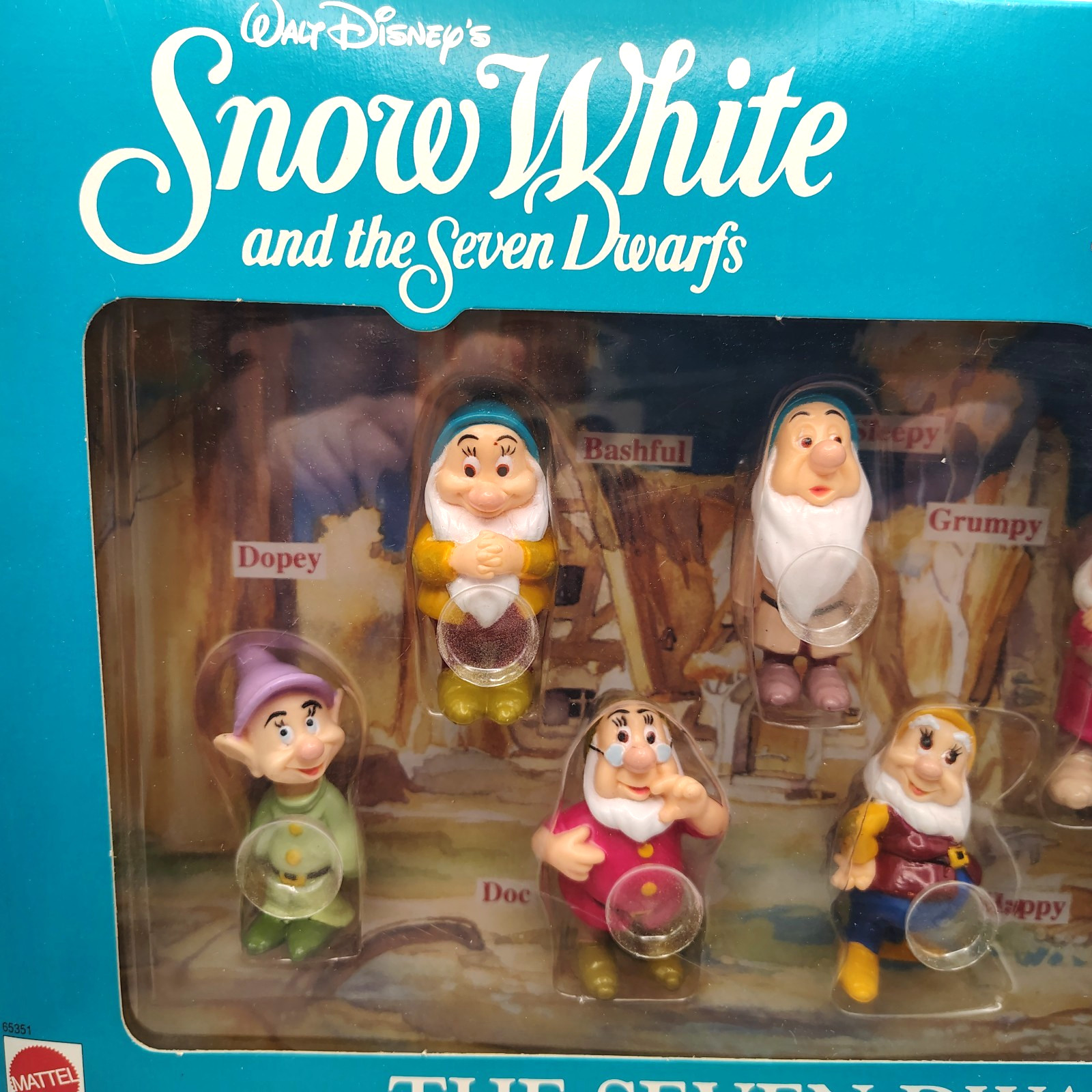 Mattel Disney's Snow White and the Seven Dwarfs Figurines - 7 Piece Set  1993