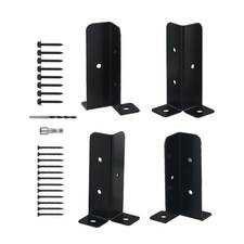 Hassle Installation Fence Support Brackets for Wooden Posts Pack of 4