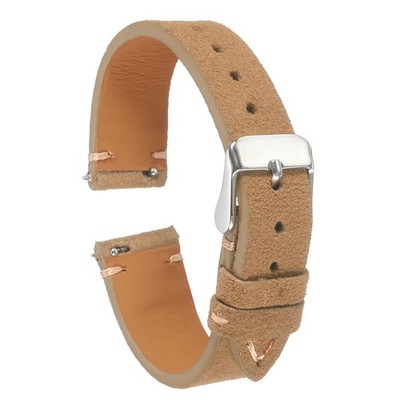 16mm Leather Watch Strap, Quick Release, Light Brown