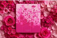 Ted Baker Pink Scattered Flowers Kickstand Folio Case for iPad Air 13 2024