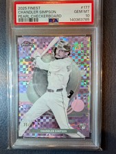 2025 Topps Finest Chandler Simpson Pearl Checkerboard RC /40 PSA 10 Rookie POP 3