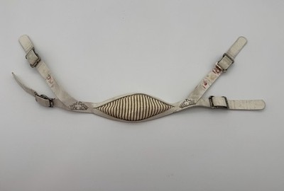 Vintage 1980 s Riddell 4 Point Soft Cup Football Game Helmet Chinstrap Heavy Use