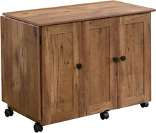 Miscellaneous Storage Sewing/Craft Cart/ Pantry Cabinets, Vintage Oak Finish