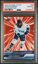 2024 Pwhl 1st Edition - Young Guns Jessie Eldridge #66  Red Outburst  /25 PSA 10
