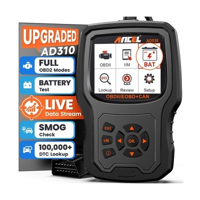 ANCEL AD530 OBD2 Scanner-Upgraded AD310, Car Code Reader for Check Engine Lig...