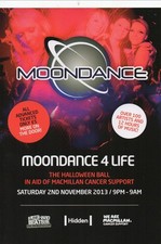 MOONDANCE 4 LIFE 2/11/13  Classic Rave Flyer