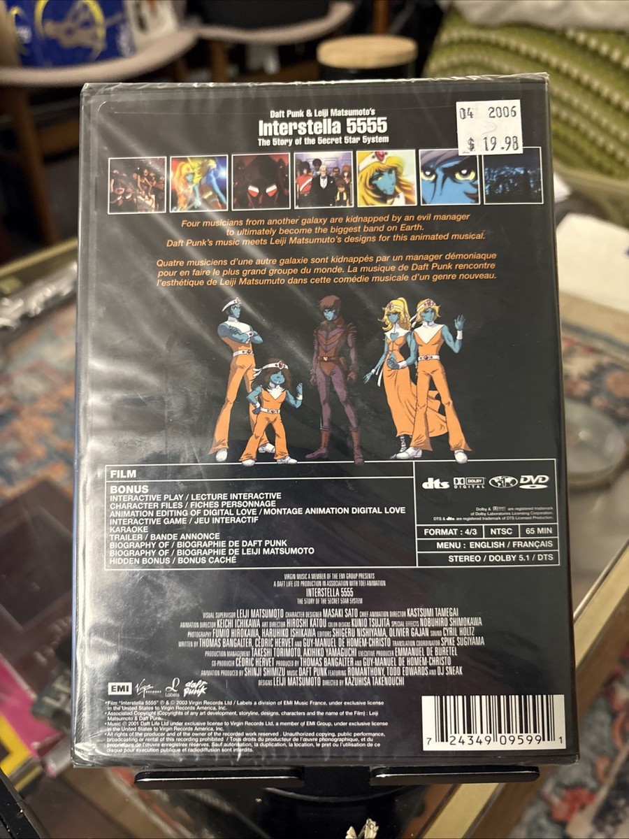 Buy Daft Punk - Interstella 5555 (DVD, 2003) online | eBay