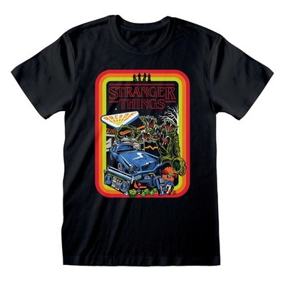 Stranger Things - Retro Poster (Unisex) T-Shirt Black Grösse S-L-XL-XXL