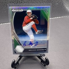 2021 Prizm Draft Brooks Gosswein Prospect Auto Autograph Silver Prizm