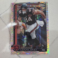2025 Topps Chrome Football Colston Loveland Rookie Pulsar Refactor RC #345