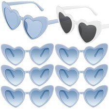 8 Pack Bachelorette Sunglasses Heart Shaped Sunglasses Vintage Heart Glasses ...