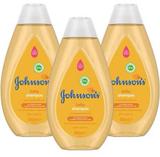 Image of Johnson's Baby Shampoo 3 x 500ml Bottles total 1500ml