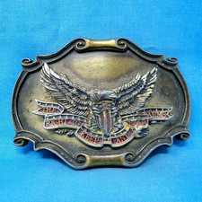 Right To Keep And Bear Arms 2nd Amendment Belt Buckle Vtg 70s Raintree .MMR001