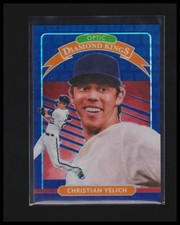2020 Donruss Optic #5 Christian Yelich Pandora Blue #/99