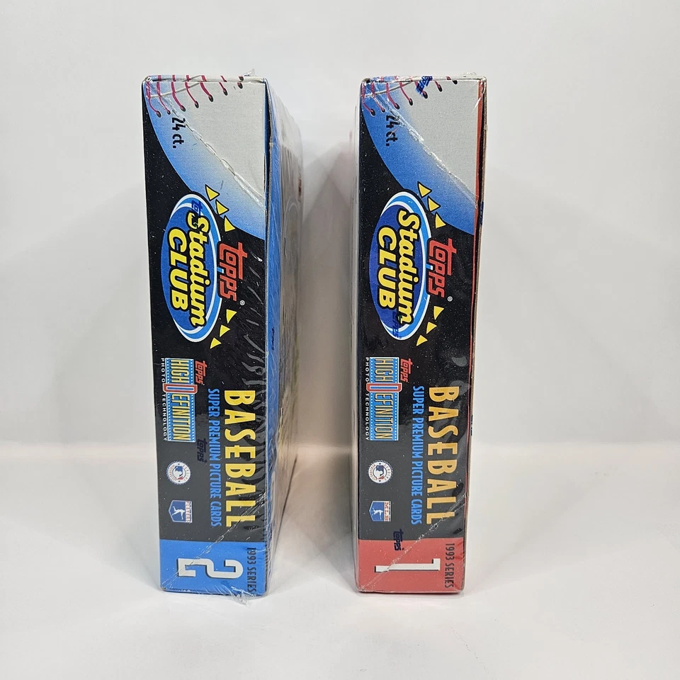 1993 Topps Stadium Club Baseball Series 1 & 2 Factory Seal Boxes 48 Packs Total - Image 4 of 4