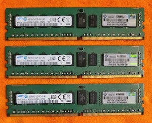 LOT OF 3 SAMSUNG 8GB 1Rx4 PC4-2133P  MEMORY HP 752368-081 M393A1G40DB0