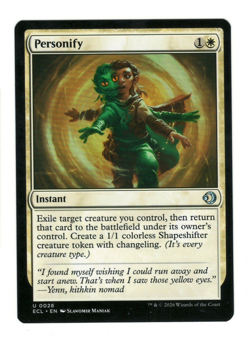 Personify 28 Uncommon Lorwyn Eclipsed Magic: The Gathering Near Mint