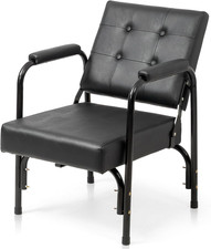 Auto Recline Shampoo Chair, Adjustable Salon Barber Chair with Tilted Backrest,