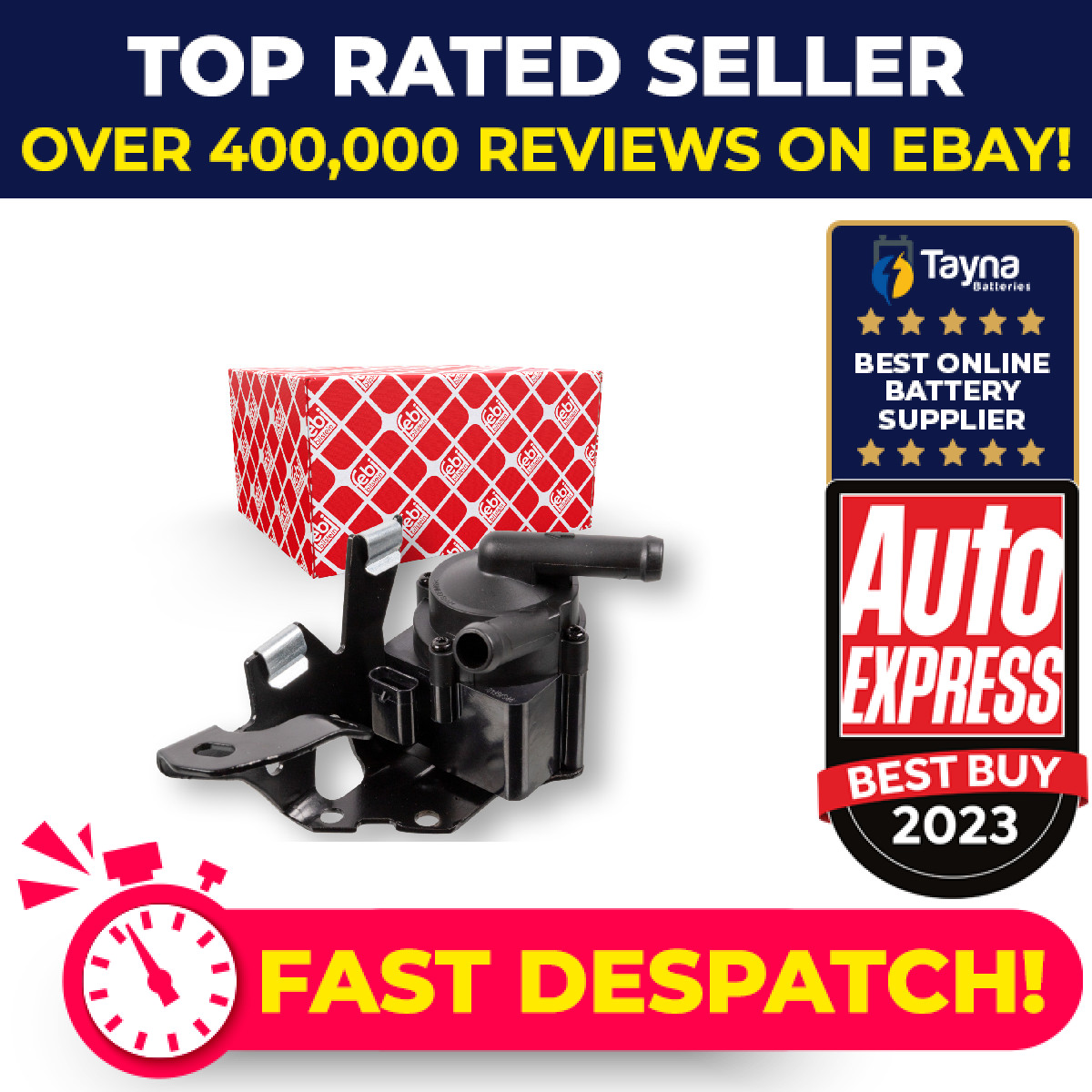 Water Pump for Parking Heater fits PEUGEOT 207 CC, WK 1.6 06 to 13 Auxiliary New