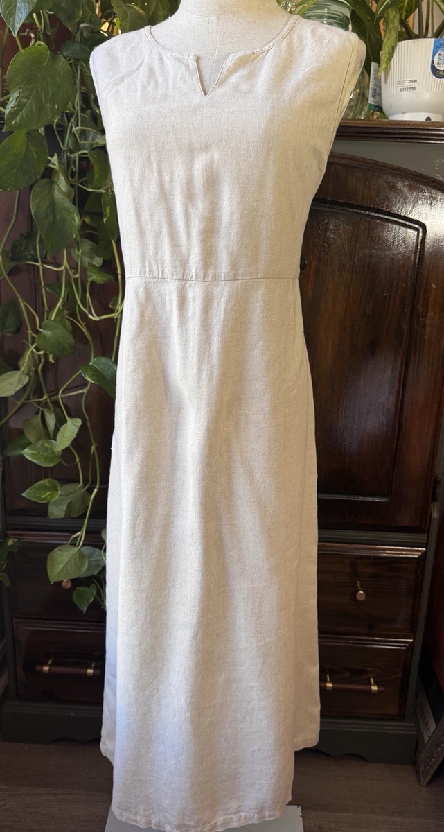 chinese dress ladies Vintage 90's NY&Co Yellow Linen Dress – CobbleStore Vintage main image 0