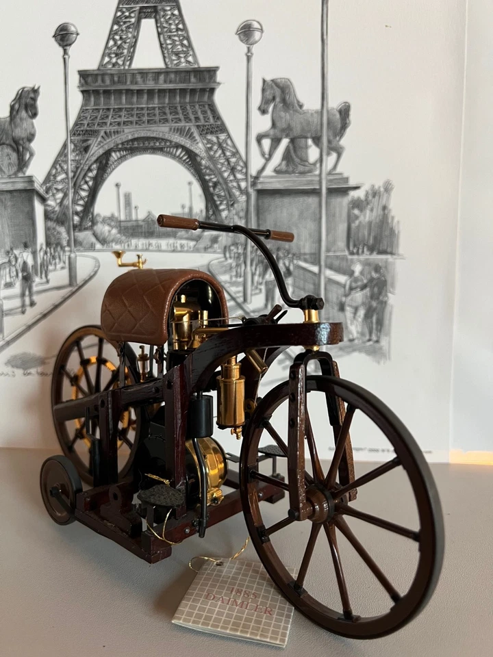 Franklin Mint Daimler Reitwagen 1885, erstes Motorrad der Welt inkl. OVP - Bild 2 von 4