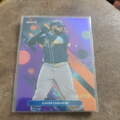 2025 Topps Finest - Common Junior Caminero #44 Purple Refractor /250