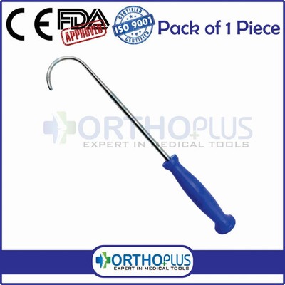 Bone Hip Hook Blount with Teflon handle 32 cm Premium Quality Instruments