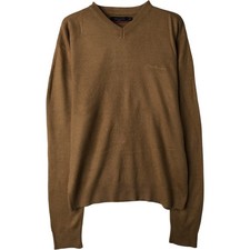 Used Pierre Cardin Paris V-neck acrylic knit sweater men's size M approx. 