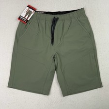 Gerry Pull On Trail Shorts Mens Size Medium 1555147 Green Stretch Hiking Outdoor