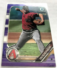 2019 Bowman Chrome Baseball Taylor Widener Arizona Diamondbacks Purple #d 250