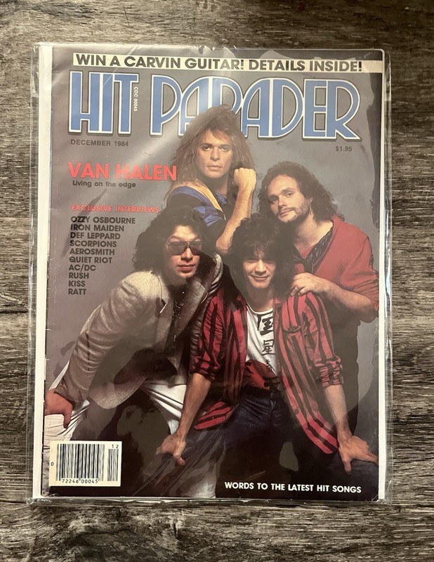 Hit Parader Magazine October 1984 Scorpions, Van Halen, KISS, Motley Crue, Y&T
