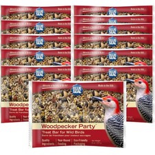 Blue Seal Woodpecker Suet Treat Bars For Wild Birds - No Mess Suet Feed Food