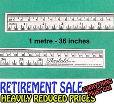 STICK ON/ADHESIVE MEASURING TAPE/RULER STICKER FOR WORKBENCH,ETC 1M LONG