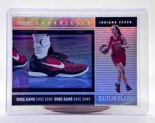2025 Panini Caitlin Clark Chronicled Shoe Game Silver Holo Foil #73