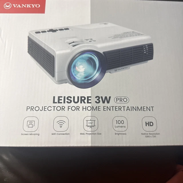 Vankyo - Leisure 3 Single LCD Mini Projector White