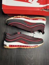 Nike Air Max 97 Black Team Scarlet 921826-022 Uomo UK 10.5