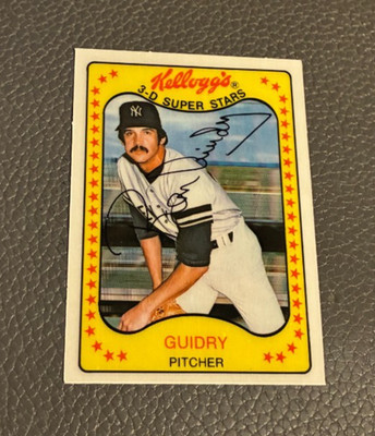 1981 Kellogg s 3-D Super Stars Baseball #45 Ron Guidry - Yankees