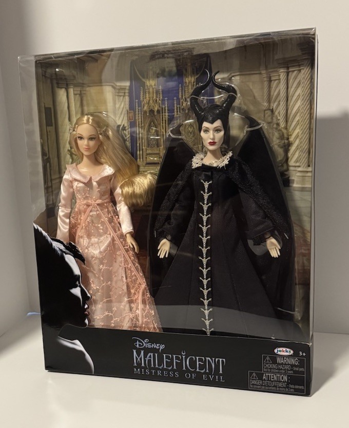 Juego de 2 figuras de muñecas coleccionables Disney Maléfica 2: Señora del Mal y Aurora NUEVO