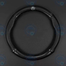 New 38cm15inch Steering Wheel Cover Leather For Acura Black Us Stock