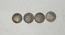 Lot Of Four Seated Liberty Dimes