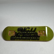 MINT Tech Deck World Industries Skateboard Green Spell Out Logo Text Cursive