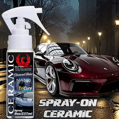 CERAMIC CAR COAING PAINT PROTECTION - 8 OUNCE/237ML 'WET LOOK' HIGH GLOSS SPRAY