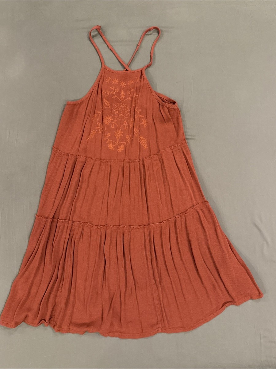 flowy summer dress short Women's Round Neck Smocked Short Sleeve Casual Dress Swing Flowy Ruffl –  Trendy ShopLand main image 0