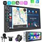 Double DIN 7" QLED Wireless CarPlay Android Auto Car Stereo Radio GPS Navigation