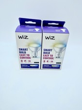 2X WiZ Smart LED Glass Bulb, GU10, 50W, Warm to Cool, Smart LED Connected WiFi